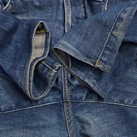 Rock and Republic Medium Blue Wash Slim Bootcut Jeans Denim 31 Crop Short Length - Picture 14 of 16